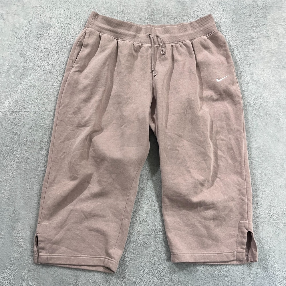 Nike Sportswear Jogger Womens 3X Loose Fit Short Crop Cotton Blush DV5213-272
